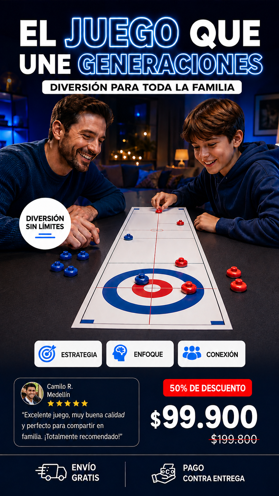 Juego Curling de Mesa