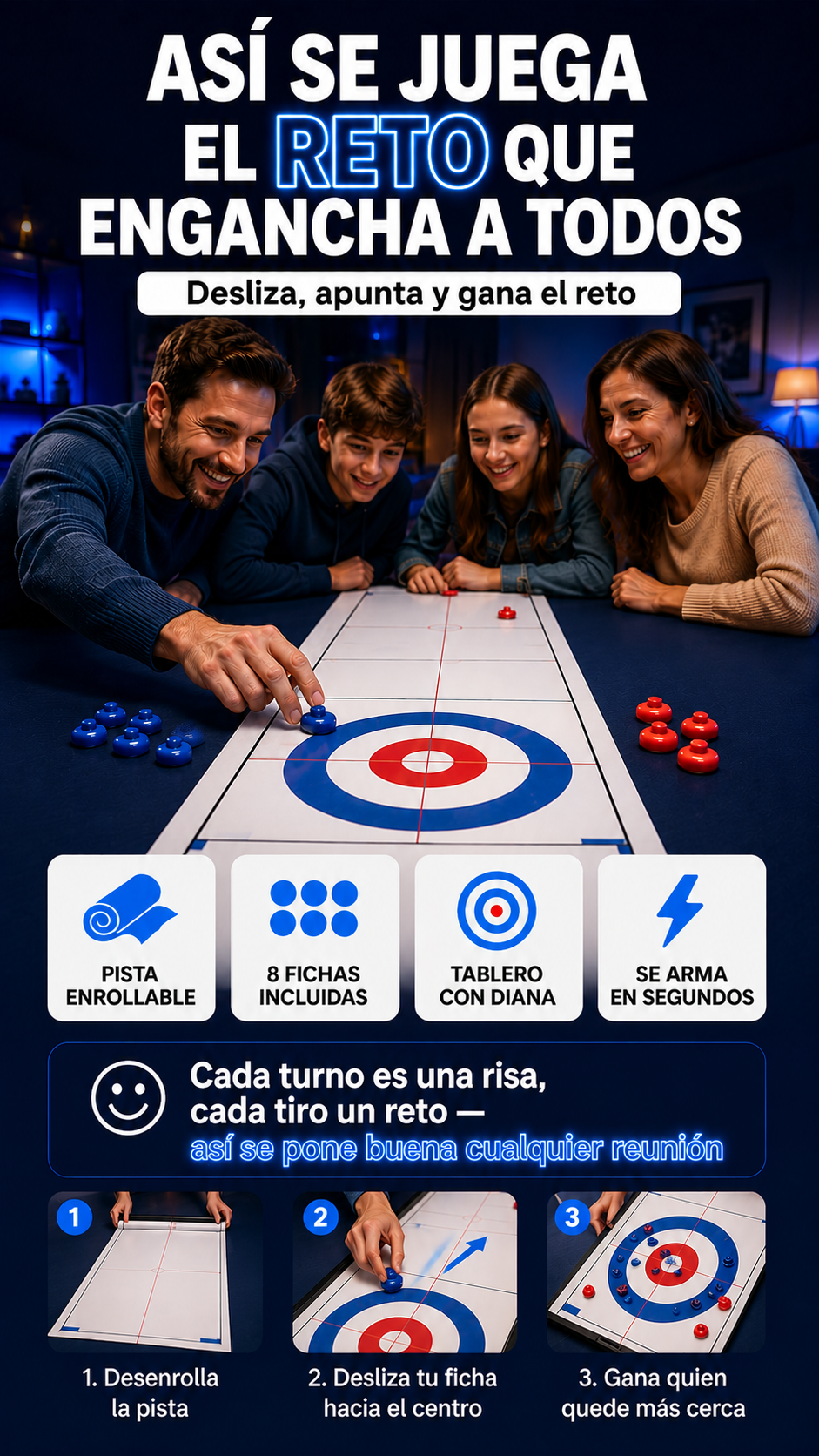 Juego Curling de Mesa