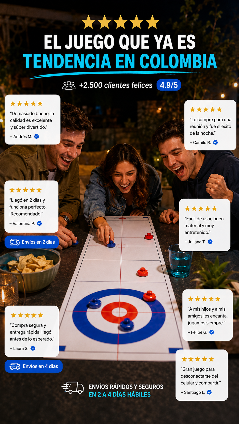 Juego Curling de Mesa