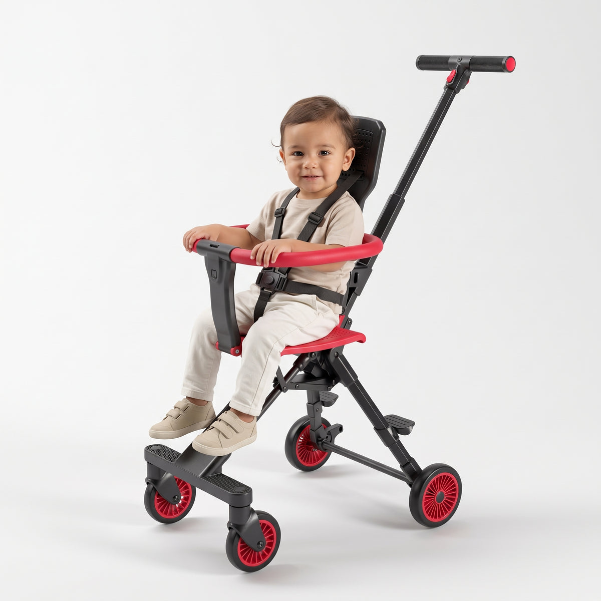 Coche Triciclo Plegable para Bebé 3 en 1