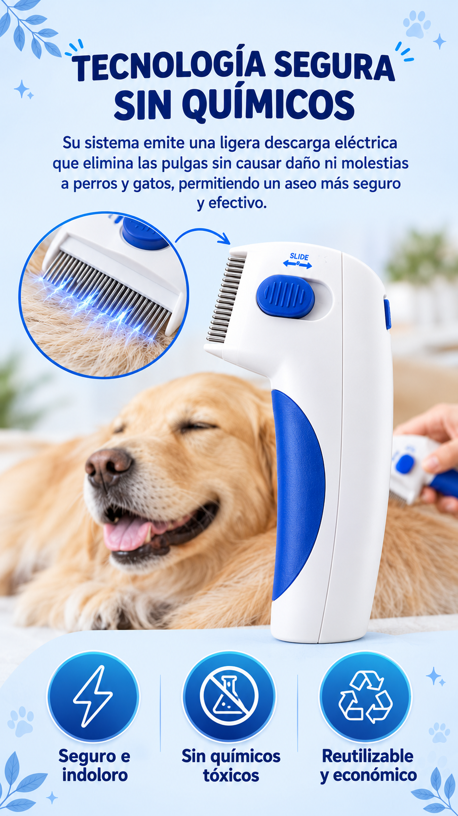 Elimina pulgas sin dañar a tu mascota