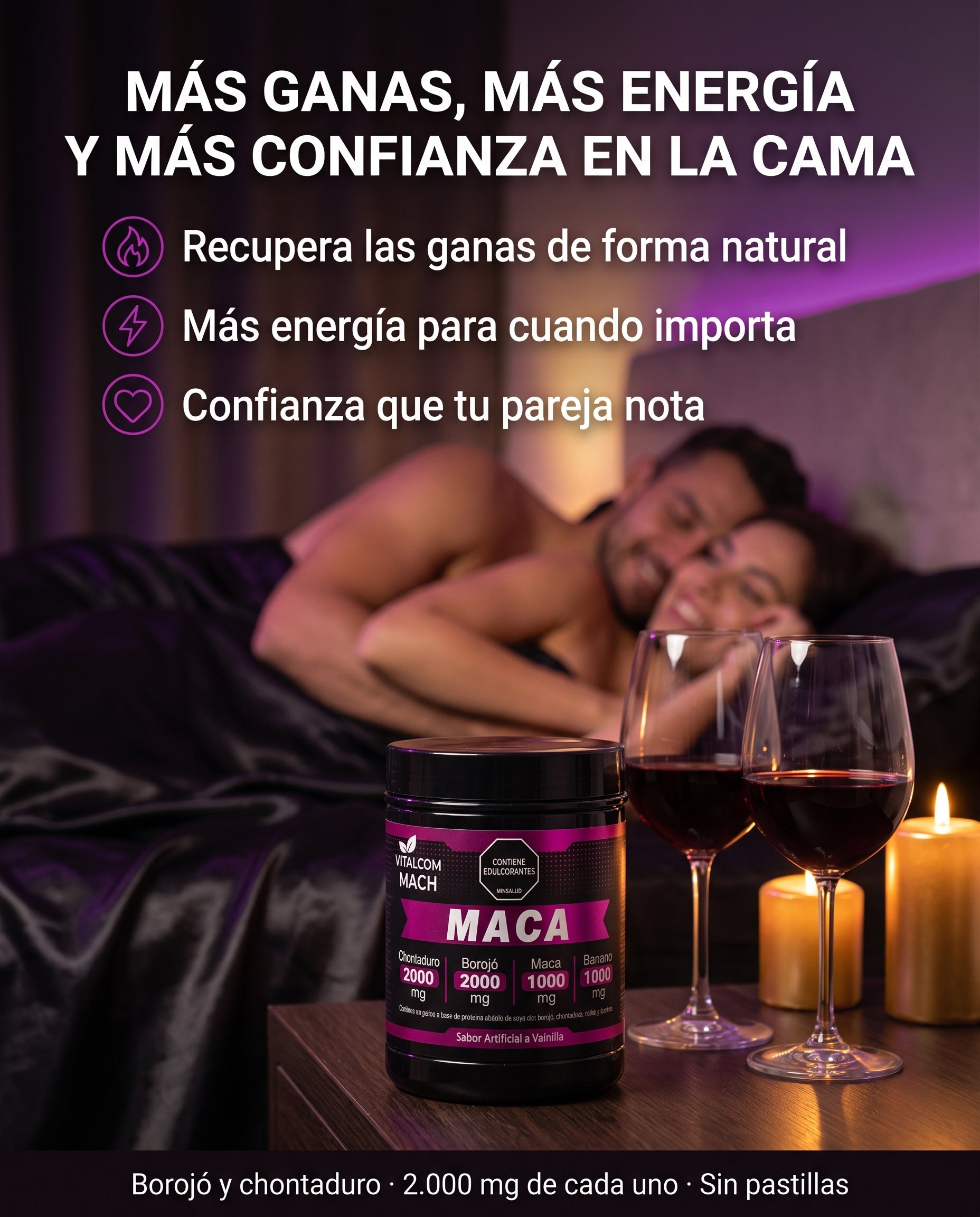 Más ganas, más energía y más confianza en la cama 😈